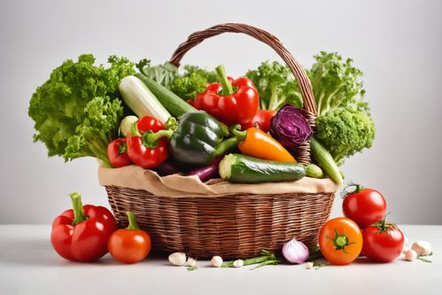新鮮蔬菜的啟示 從菜籃子到果蔬圖片的綠色生活